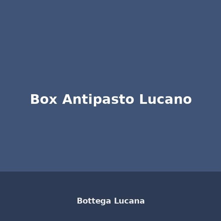 Box Antipasto Lucano