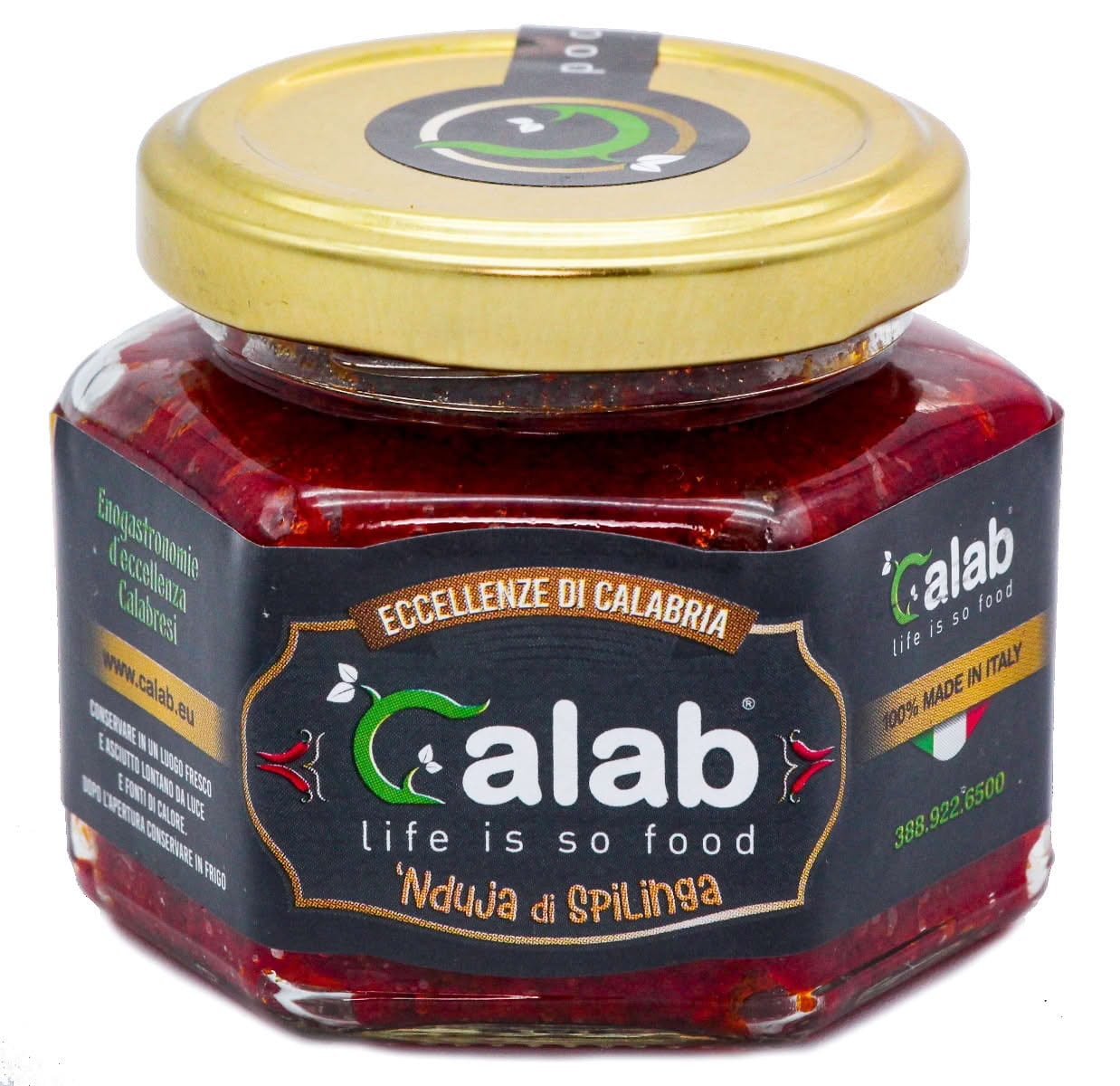 La 'Nduja di Spilinga in Vetro da 90 gr.